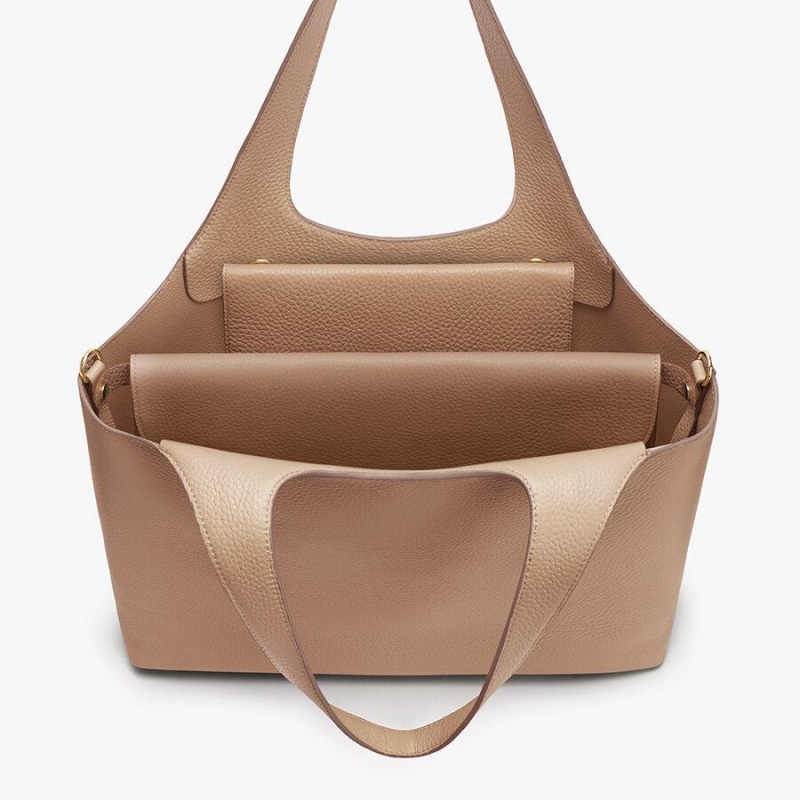 Portfele Damskie Cuyana Tech Carryall 13-inch Khaki | PML4736GF