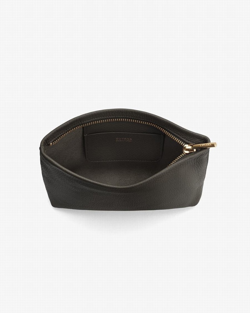 Pouches Damskie Cuyana Mini Zamkiem Ciemny Zielone | FMB5358LP