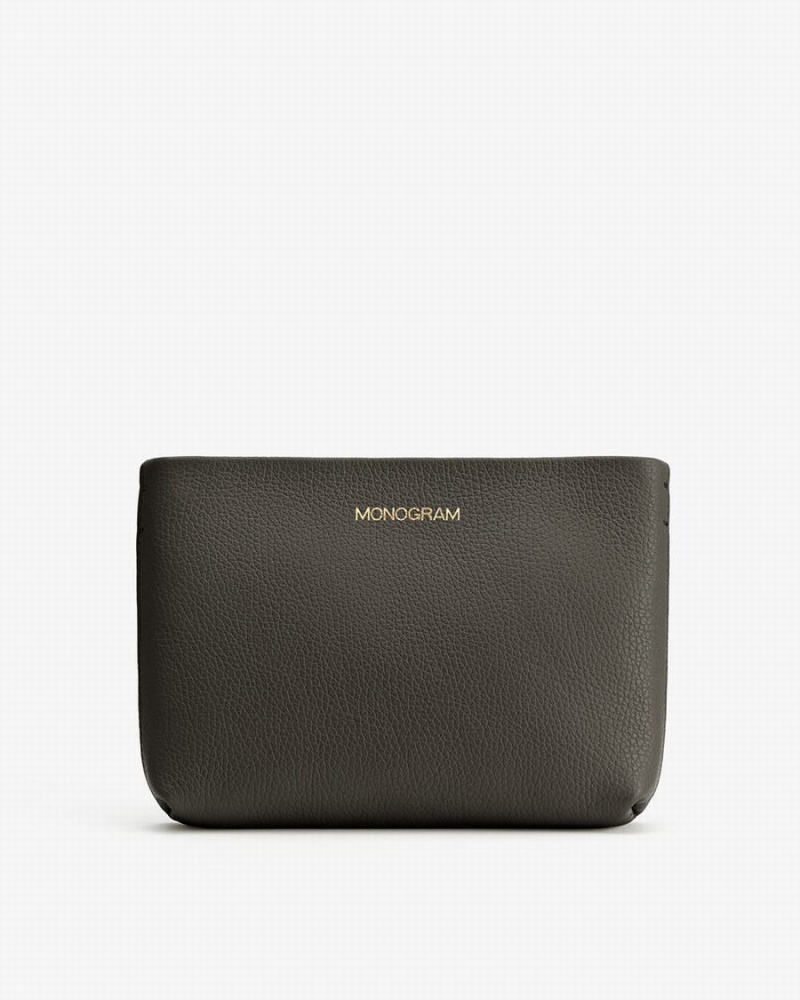 Pouches Damskie Cuyana Mini Zamkiem Ciemny Zielone | FMB5358LP