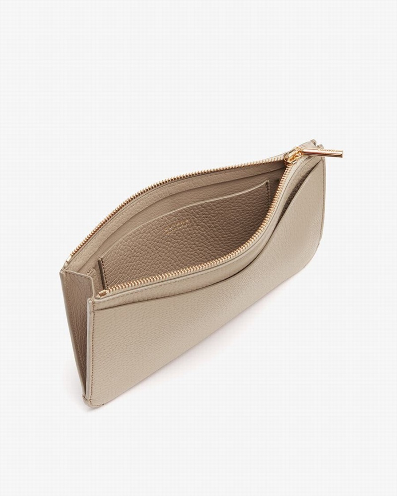 Pouches Damskie Cuyana System Zamkiem Szare | HGK4040AM