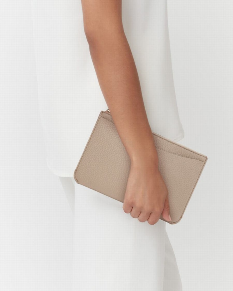 Pouches Damskie Cuyana System Zamkiem Szare | HGK4040AM
