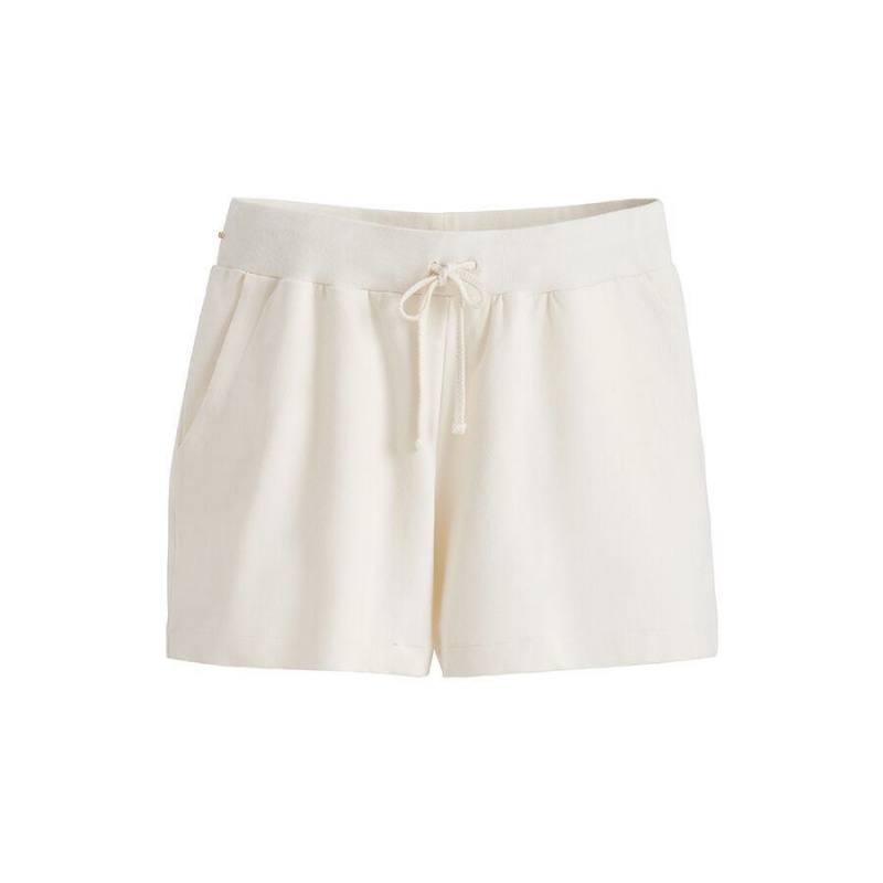 Spodenki Damskie Cuyana French Terry Białe | VWF6762ZV