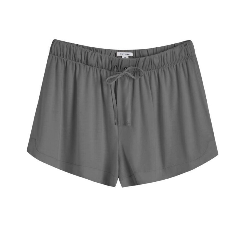 Spodenki Damskie Cuyana Organic Pima Sleep Szare | LAG150VF