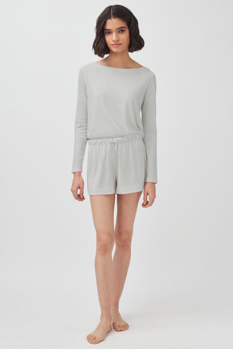 Spodenki Damskie Cuyana Organic Pima Sleep Szare | TFX1317VO
