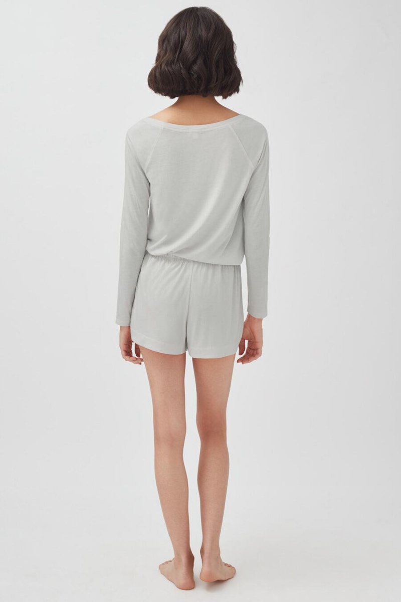 Spodenki Damskie Cuyana Organic Pima Sleep Szare | TFX1317VO