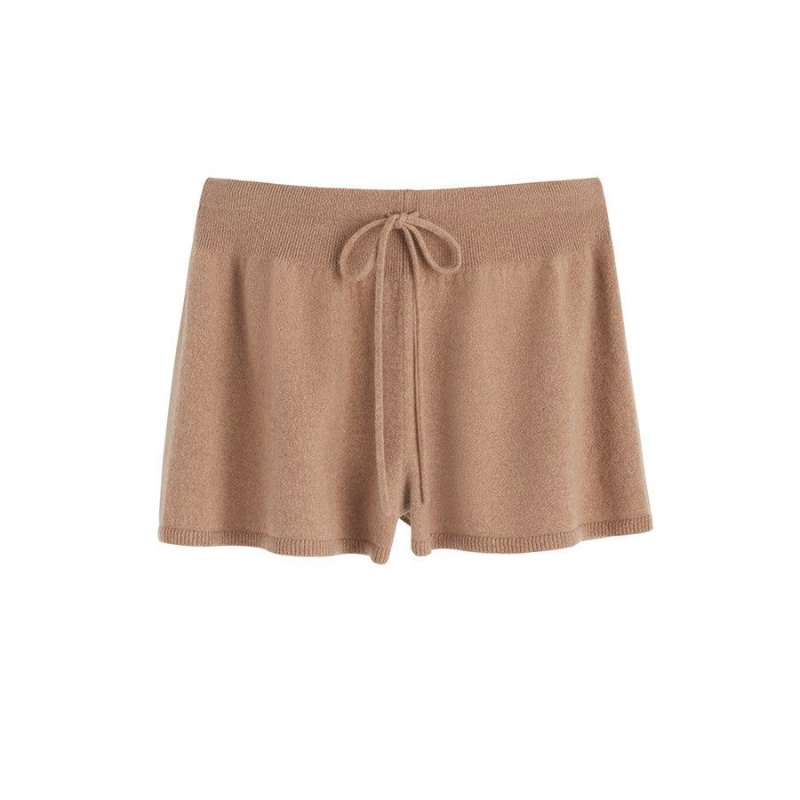 Spodenki Damskie Cuyana Single-Origin Cashmere Brązowe | OSC2985EL
