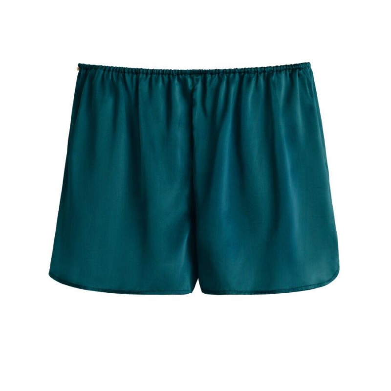 Spodenki Damskie Cuyana Washable Charmeuse Niebieskie | JXG1596JL