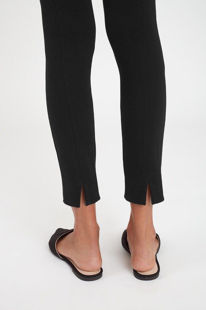 Spodnie Damskie Cuyana Ponte Legging Czarne | QUS7434DZ