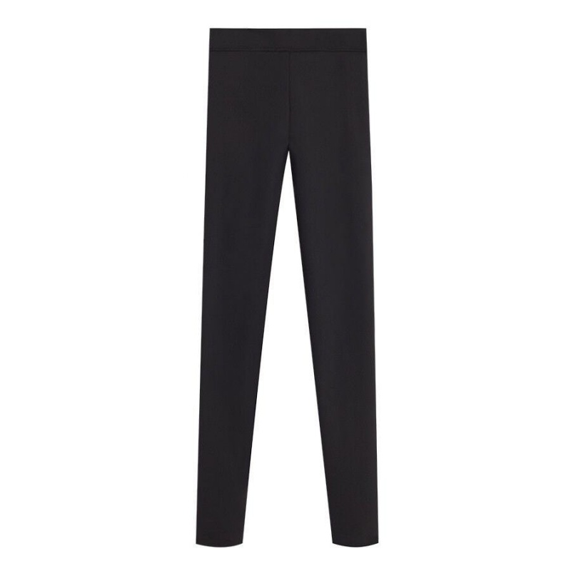 Spodnie Damskie Cuyana Ponte Legging Czarne | QUS7434DZ