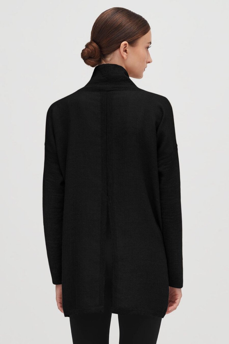 Swetry Damskie Cuyana Alpaca Open-Back Turtleneck Czarne | OGY5032XC