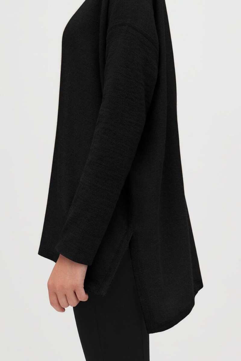 Swetry Damskie Cuyana Alpaca Open-Back Turtleneck Czarne | OGY5032XC