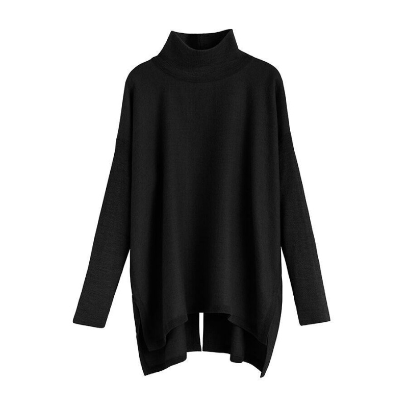 Swetry Damskie Cuyana Alpaca Open-Back Turtleneck Czarne | OGY5032XC