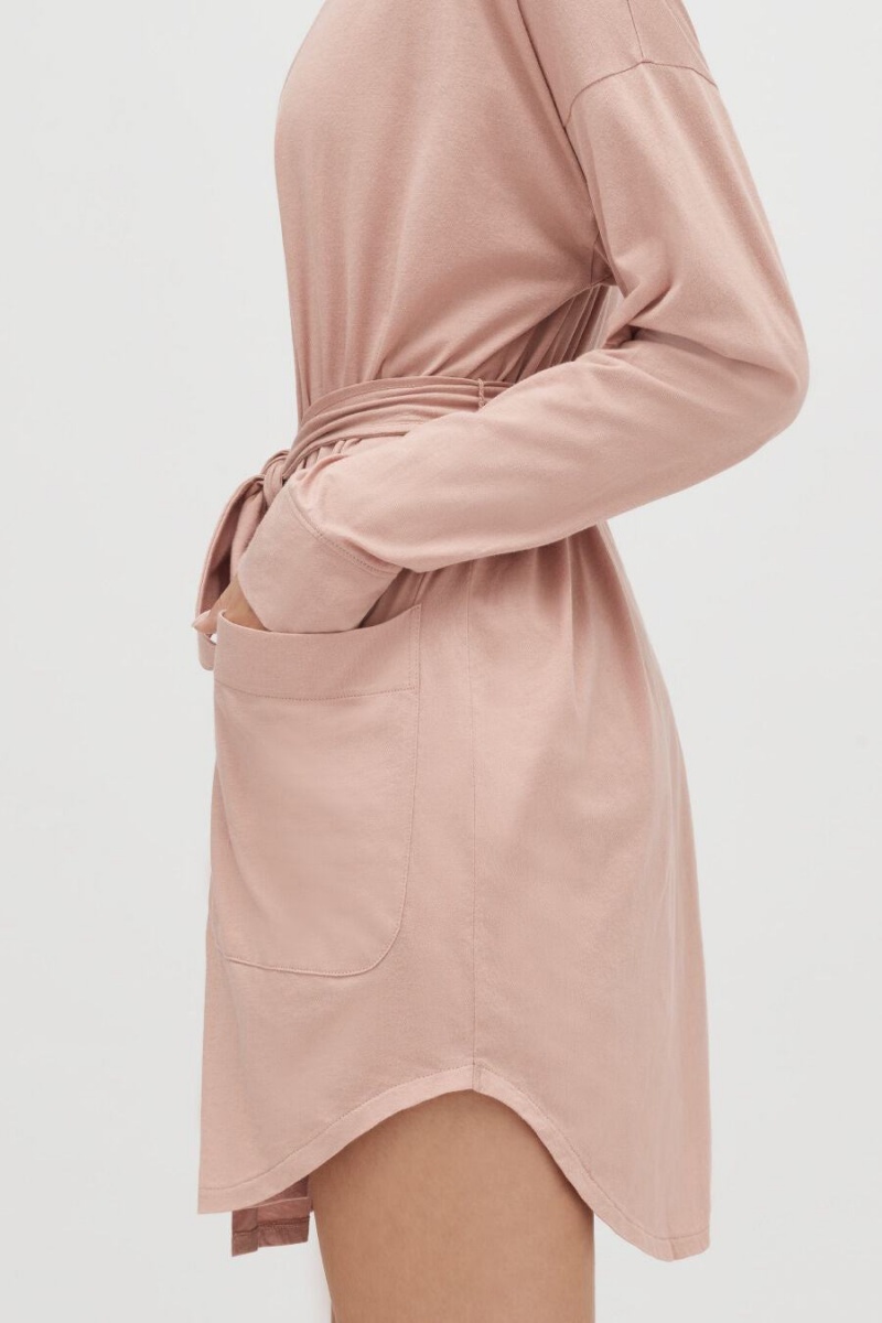 Szlafrok Damskie Cuyana Organic Pima Różowe | IJI6062SZ