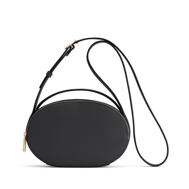 Torba Crossbody Damskie Cuyana Top Handle Czarne | YER8698GD