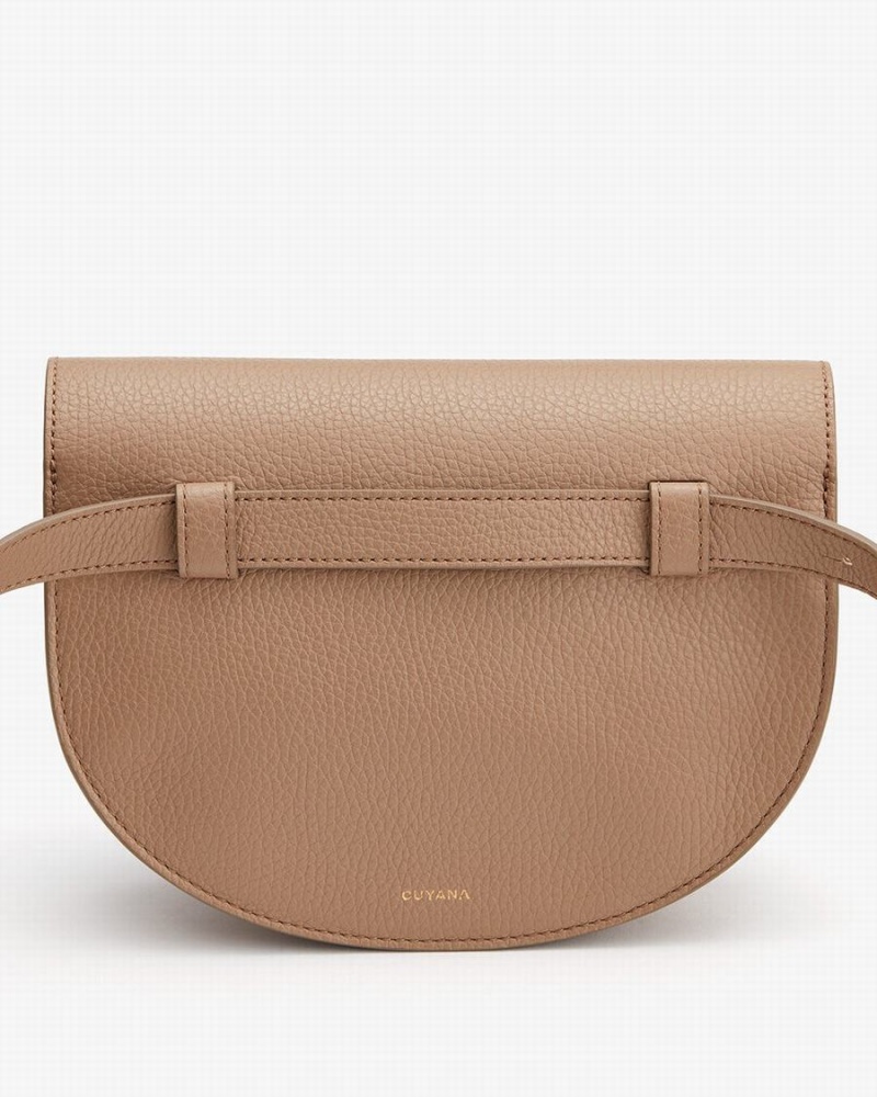 Torba Na Talię Damskie Cuyana Double Moon Khaki | ZCB9082LZ