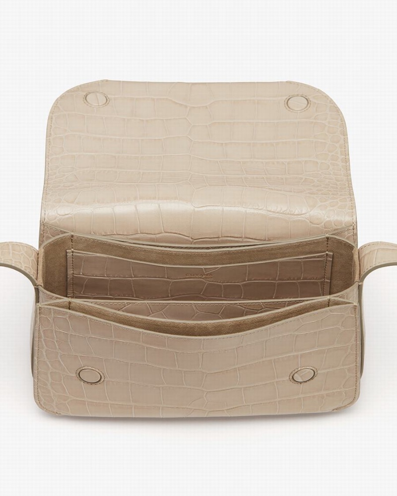 Torby Przez Ramię Damskie Cuyana Concertina Szare | KEZ8952DZ