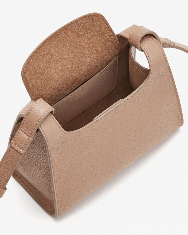 Torby Przez Ramię Damskie Cuyana Mini Double Loop Khaki | QQY8085AR