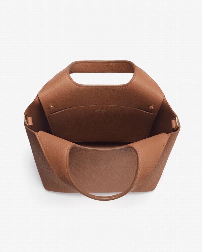 Torby Tote Damskie Cuyana Mini System Brązowe | ZYY374WE