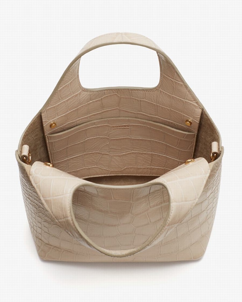Torby Tote Damskie Cuyana Mini System Szare | TQA2020IF
