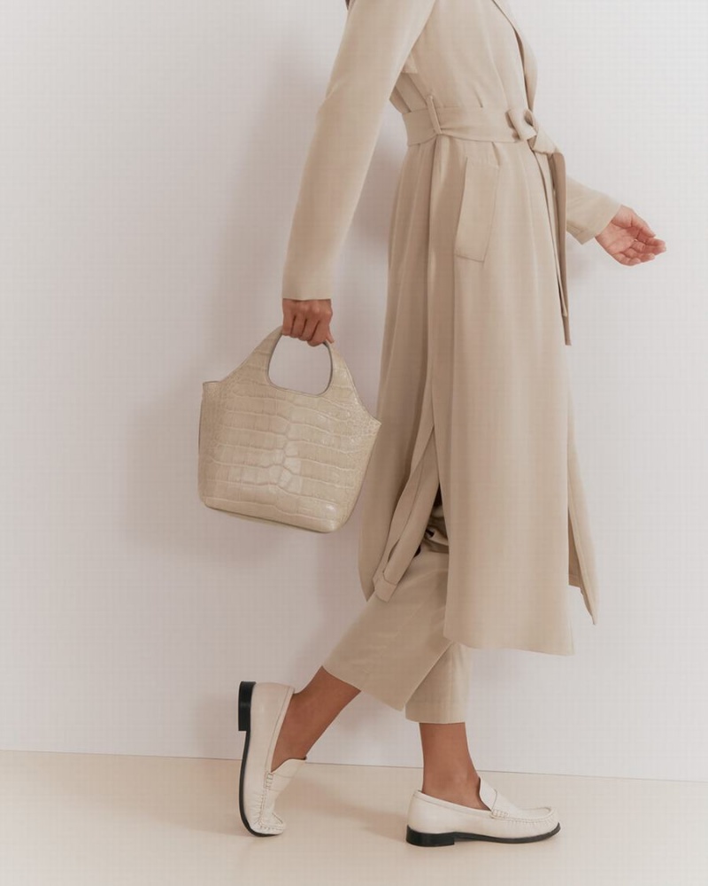 Torby Tote Damskie Cuyana Mini System Szare | TQA2020IF