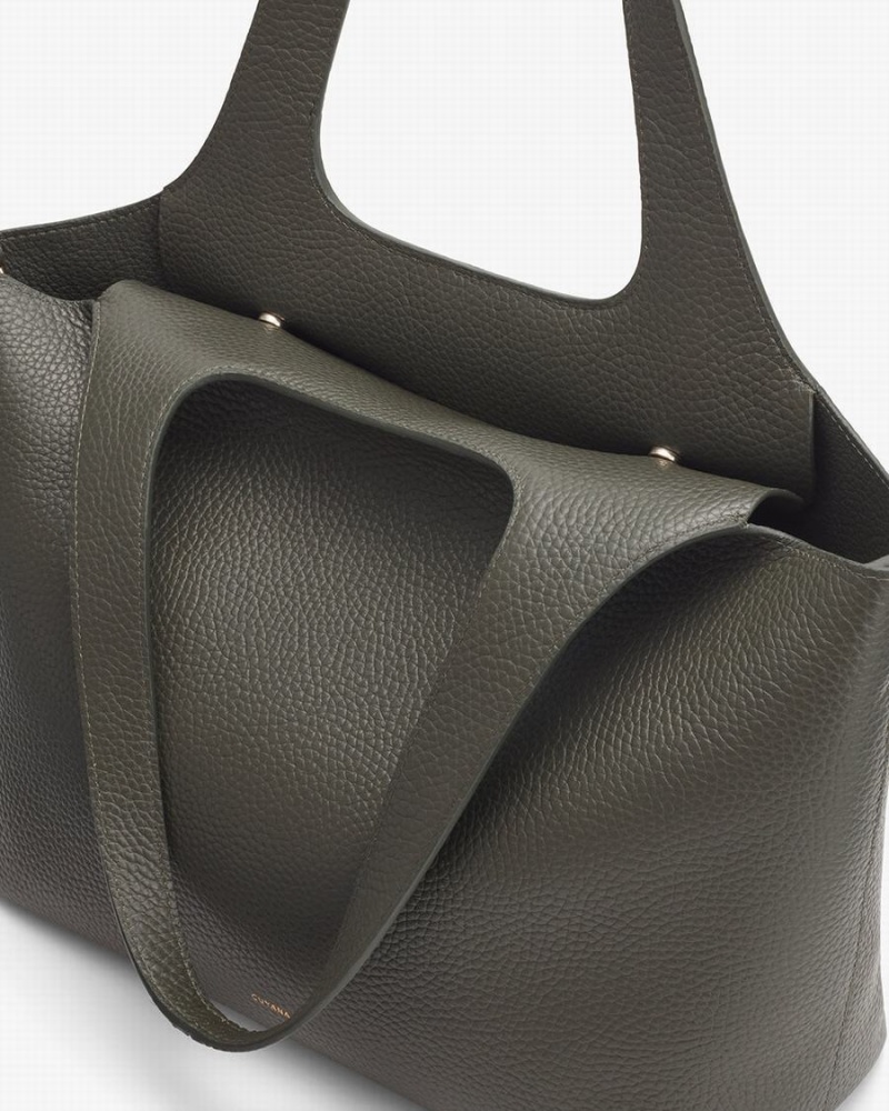 Torby Tote Damskie Cuyana System Ciemny Zielone | VSL195MH