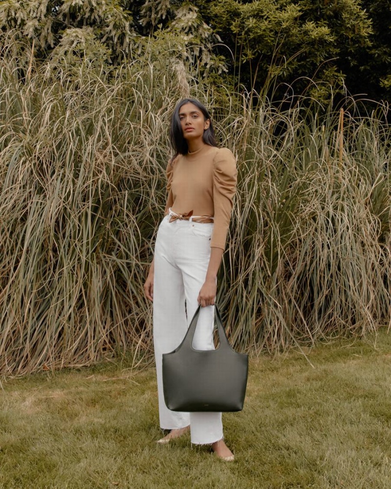 Torby Tote Damskie Cuyana System Ciemny Zielone | VSL195MH
