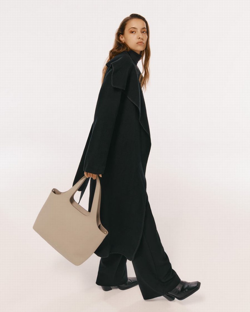Torby Tote Damskie Cuyana System Szare | LIC8236ET