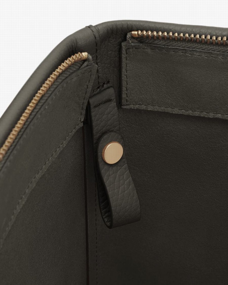 Torby Tote Damskie Cuyana Wysokie Easy Zamkiem Ciemny Zielone | OSJ2148ZU